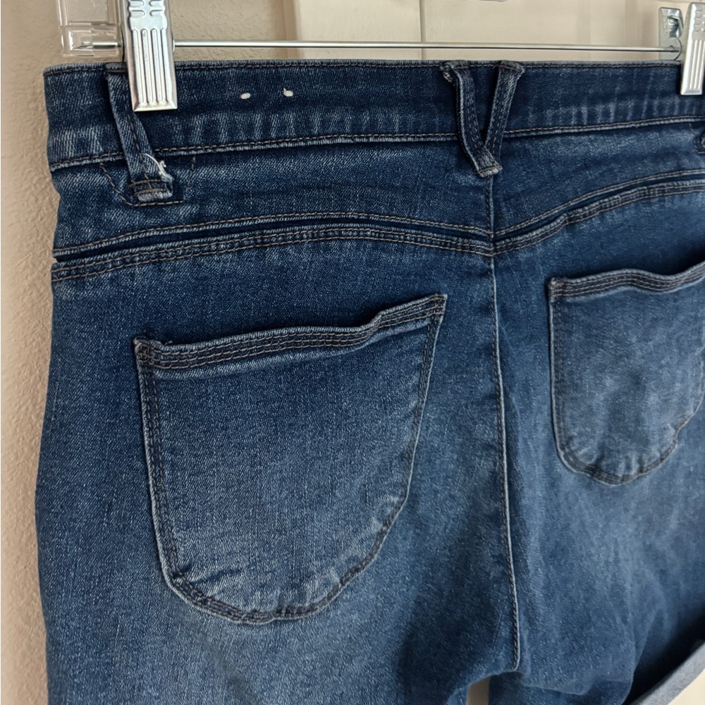 Wit & Wisdom Stretch Denim Shorts, Size 2, 9.5” Inseam Unrolled, Jean Shorts - Picture 5 of 11